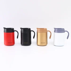 12oz Double Wall New Fashion Creative Stainless Steel Vacuum Insulated Coffee Mug Water Cup With Handle