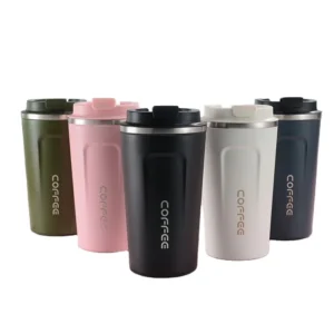 Reusable 380ML 510ML Stainless Steel Drinking Tumbler Cups Double Wall Vacuum Travel Coffee Mug with Lid