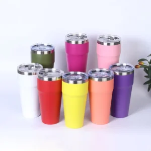 16oz 26 oz Double Wall Tumbler Insulation Metal Travel Coffee Mug Stainless Steel Thermos Cup With Lids