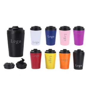 Wholesale Custom Color 12OZ Double Wall Stainless Steel American Style Coffee Tumbler with Filp Lid