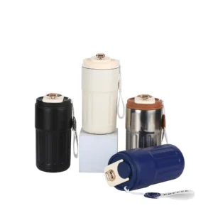 450ML Stainless Steel Drinking Water Bottle Cups Leak Proof Outdoor Travel Double Wall Coffee Mug with Handle