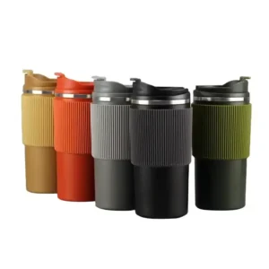 Popular Reusable VacuumTravel Coffee Mug 450ML Stainless Steel Coffee Cup with Leakproof Lid