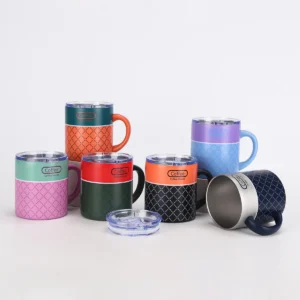 12oz Hot Selling Portable Insulated Mug Portable Tumbler Flask Thermos With Handle Water Bottle Cleaning Machine