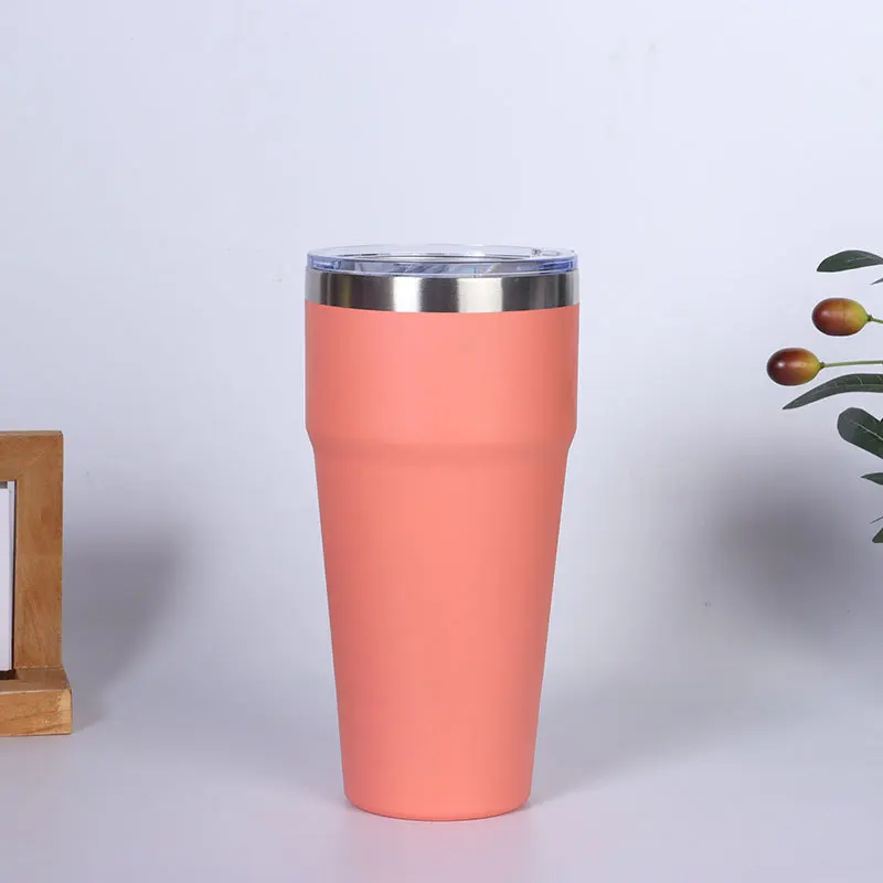 16oz 26 oz Double Wall Tumbler Insulation Metal Travel Coffee Mug Stainless Steel Thermos Cup With Lids - Image 3