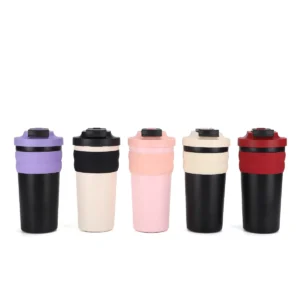 High Quality Stainless Steel Drinking Bottle Customized Vacuum Insulated Cups 500ML Travel Coffee Tumbler with Handle