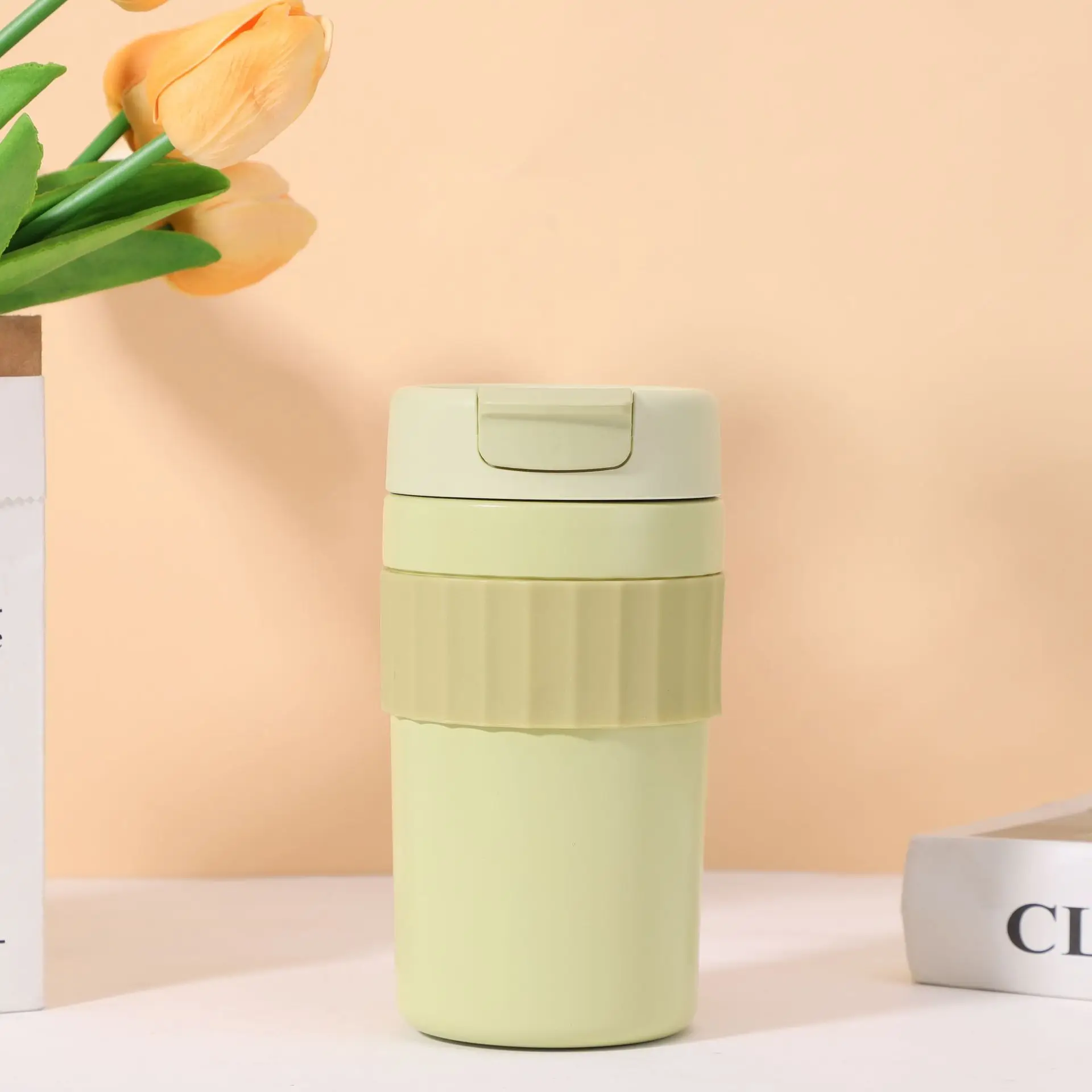 Reusable Insulated Tumblers with Lid 500ML Leak Proof Travel Coffee Mug Stainless Steel Vacuum Cup - Image 5