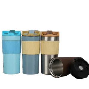 Wholesale 350ml/12oz 304 stainless steel tumbler press double wall vaccum french press coffee mug car coffee mug travel mug