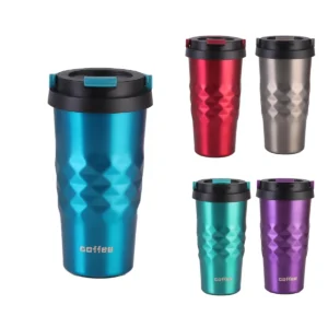 500ML Stainless Steel Drinking Coffee Tumbler Cups Leak Proof Vacuum Travel Insulated Coffee Tumbler with Handle